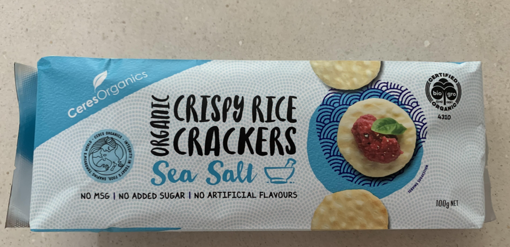 Ceres Organic Crispy Rice crackers sea salt