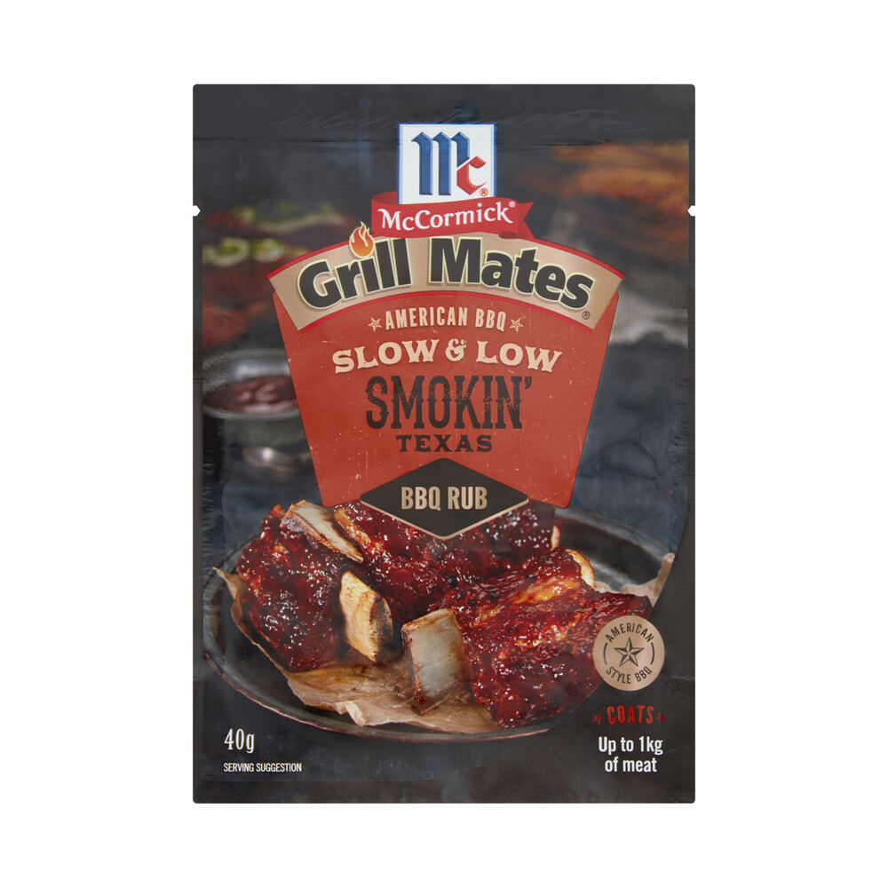 McCormick Grill Mates Slow & Low Smokin Texas Bbq Rub 40g-image