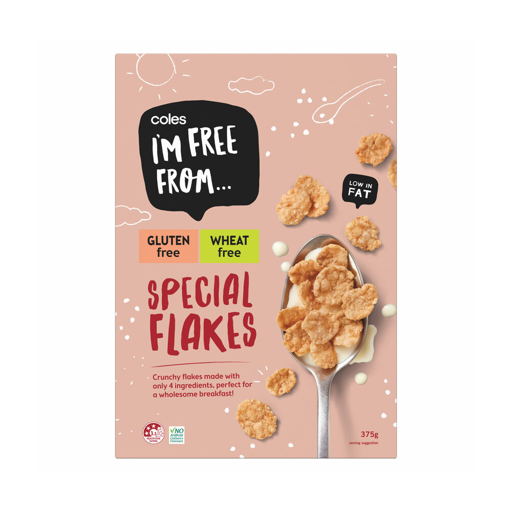 Coles I'm Free From Special Flakes 375g-image