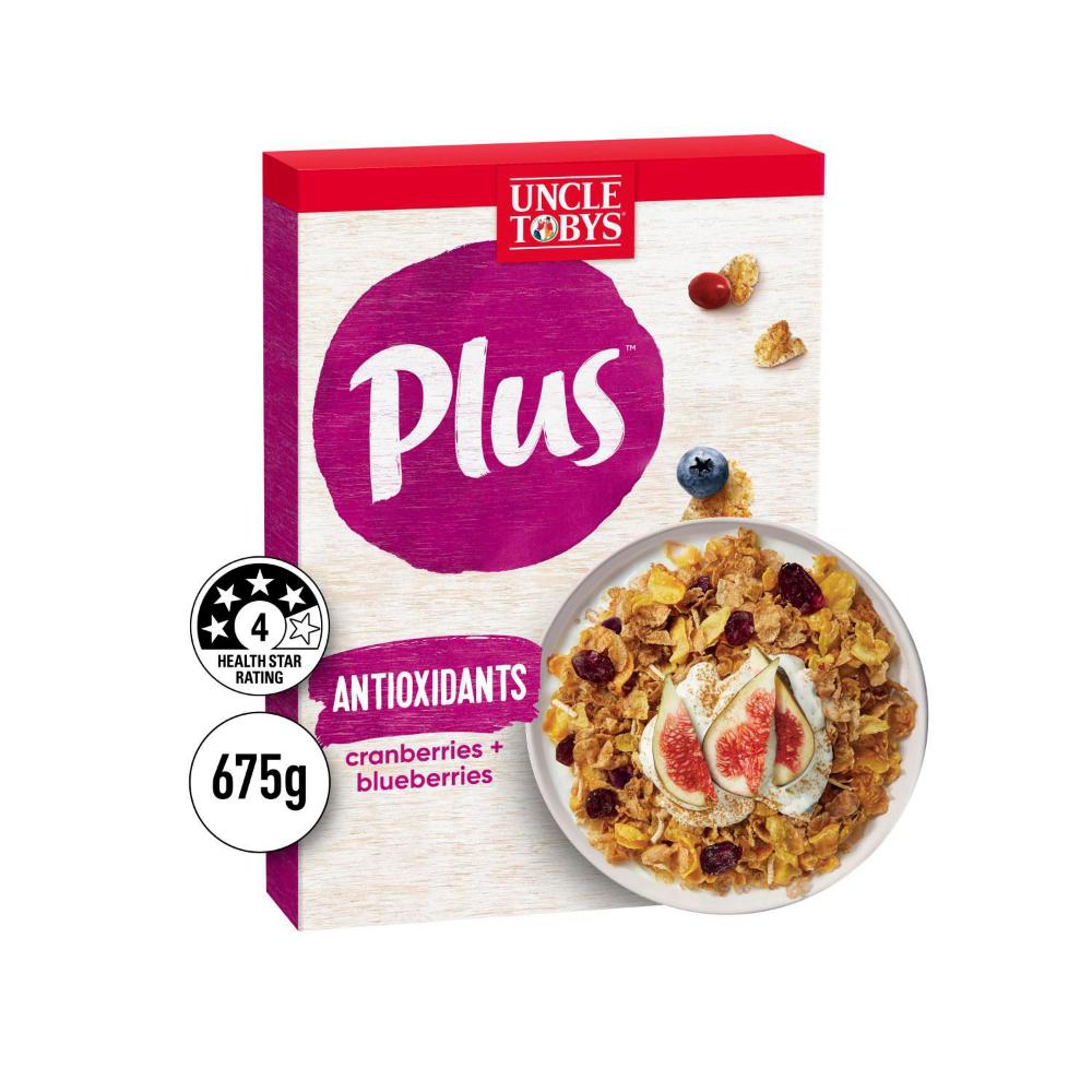 Uncle Tobys Plus Antioxidant Breakfast Cereal 675g-image
